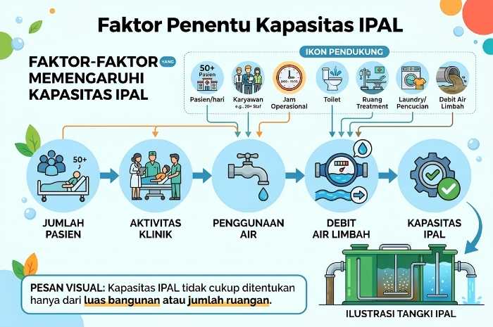 Apa saja yang menentukan kapasitas untuk IPAL Klinik kecantikan