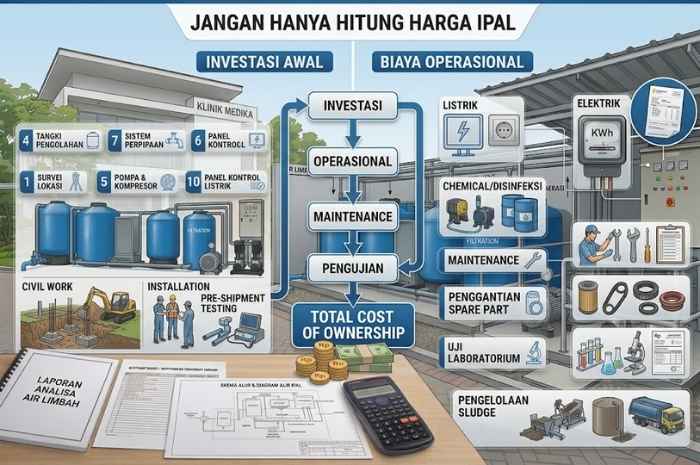 Investasi Awal vs Biaya Operasional IPAL