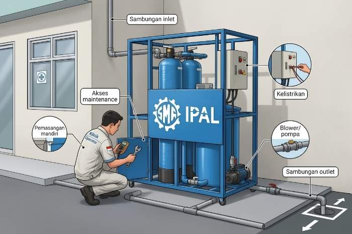 IPAL Portable bisa dipasang sendiri karena praktis