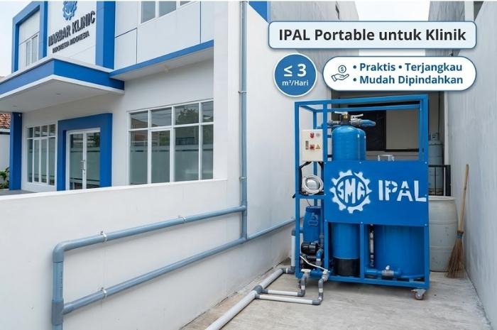 IPAL Portable sangat cocok untuk klinik dengan kapasitas limbah maksimal 3 kubik