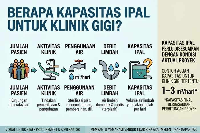 Menentukan Kapasitas untuk IPAL Klinik Gigi