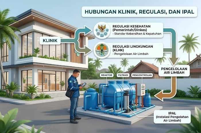 Hubungan regulasi kesehatan dan lingkungan dengan IPAL klinik