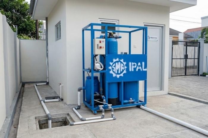 IPAL portable di area terbatas pada sebuah klinik